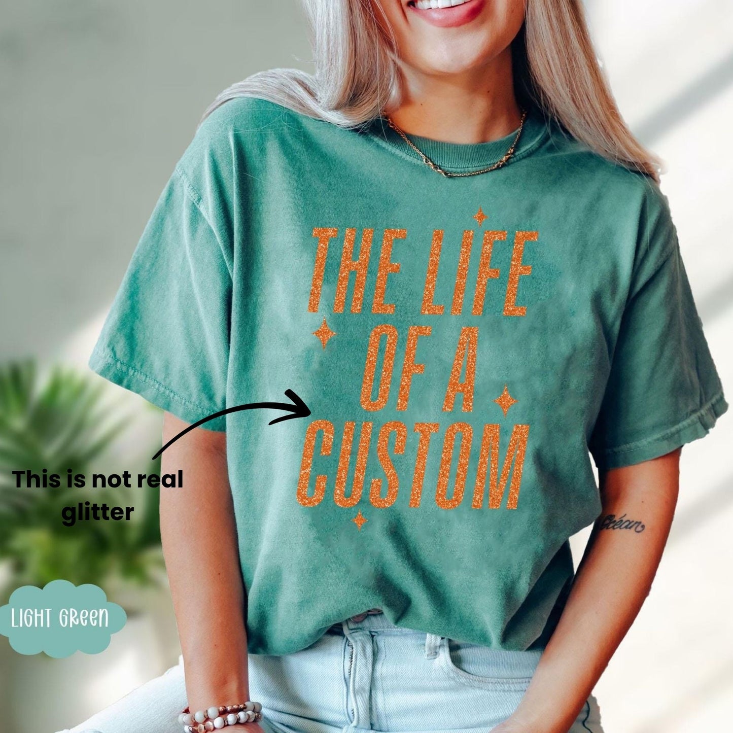 Comfort Colors Shirt, The Life Of A Custom Shirt, Showgirl Shirt, Custom Eras Shirt, In My Showgirl Era, Gift For Her, Personalized Shirt