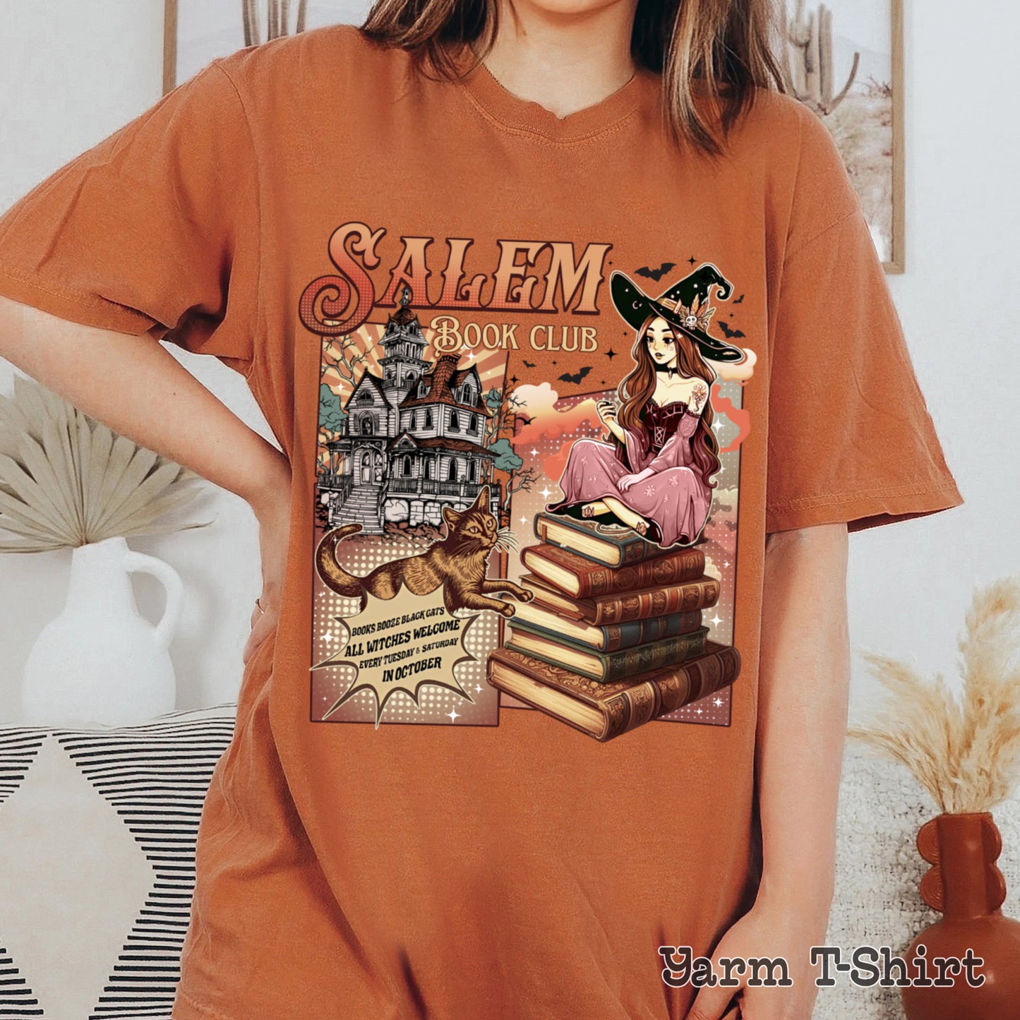 Salem Book Club Shirt, Bookish Halloween Shirt, Spooky Reader Shirt, Funny Book Lover, Salem Witches Shirt, Spooky Season Thriller Reader