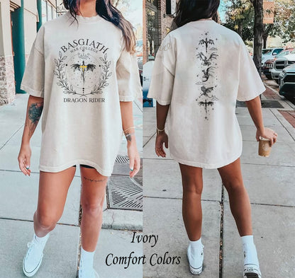 Basgiath War College Double-side Sweatshirt, Fourth Wing Shirt, Dragon Rider, Rebecca Yoros, Fourth Wing, Violet Sorrengail, Bookish Shirt