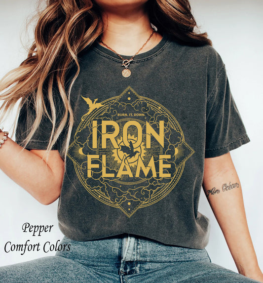 Iron Flame Shirt, Fourth Wing Shirt, Rebecca Yarros Shirt, Dragon Rider Shirt, Violet Sorrengail, Bookish Shirt