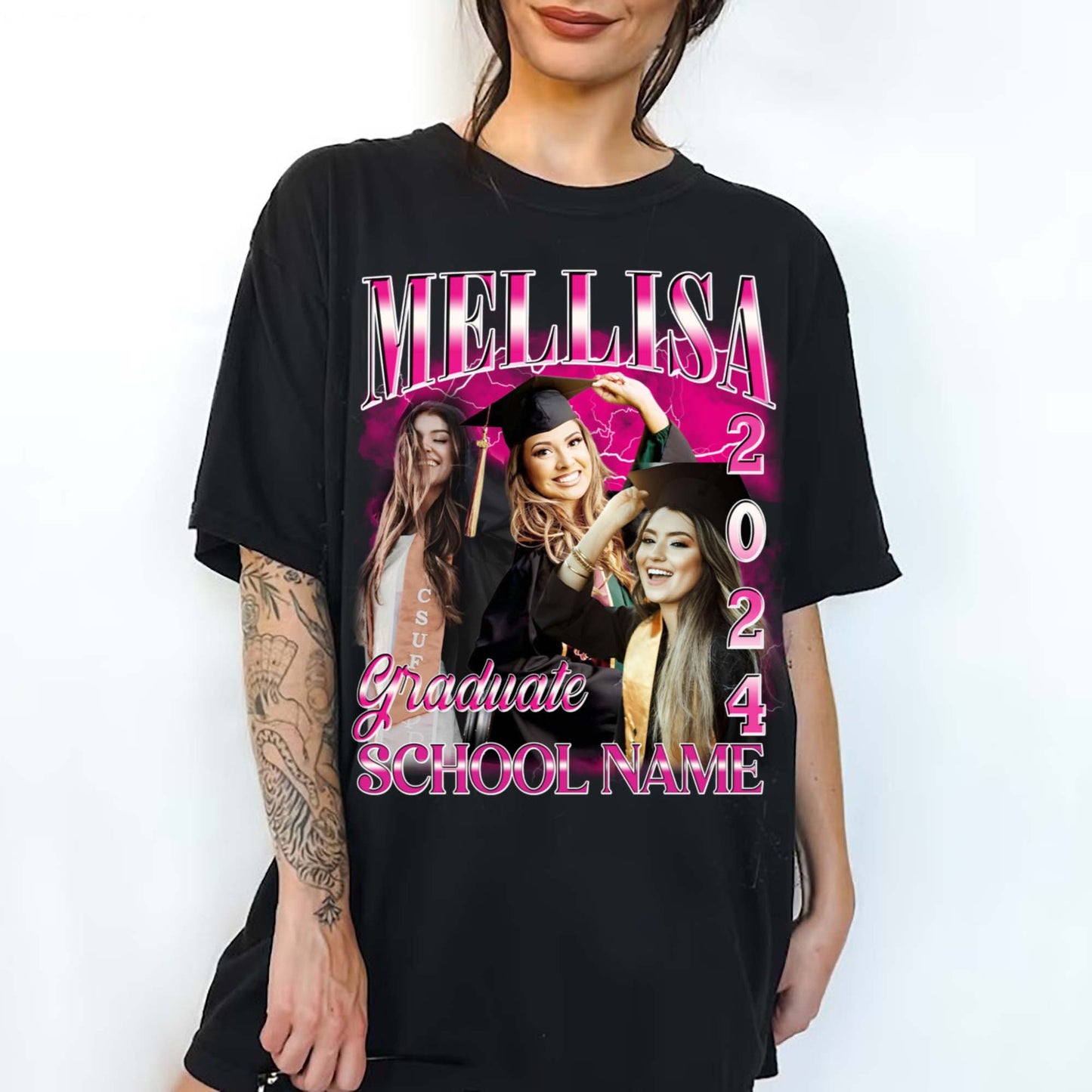 Custom Graduation Shirt, Custom Photo Graduate Shirt, Family Graduation 2024 Shirt, Senior T-Shirt, Class of 2024 Shirt, Graduation Party