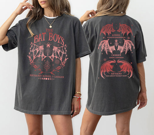 The Bat Boys Comfort Colors Gildan Shirt, Acotar Merch Sweatshirt, The Night Court Illyrians, A Court of Thorns and Roses Rhysand Cassian Azriel