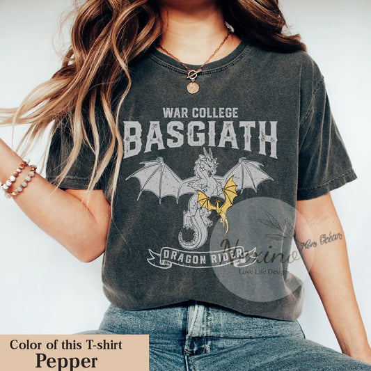 Basgiath War College Shirt, Fourth Wing Comfort colors Shirt, Dragon Rider Shirt, Rebecca Yoros, Fourth Wing, Violet Sorrengail