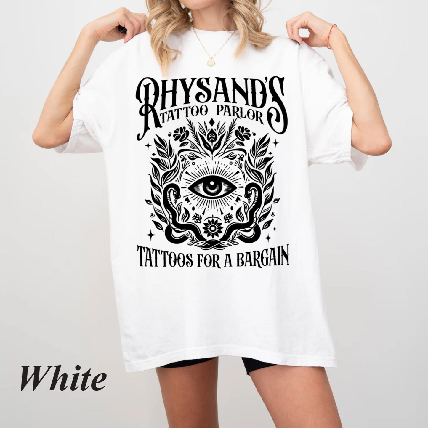 Acotar Velaris Rhysand's Tattoo Parlor Comfort Colors Shirt, Feyre And Rhysand, The Night Court Tee, Novel Series Book Lover, Bookish Gift