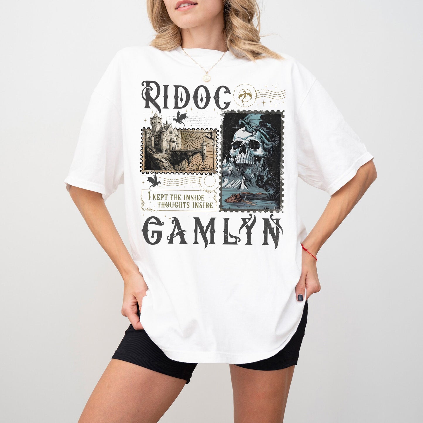 Ridoc Quest Squad Vintage Shirt, I Kept The Inside Thoughts Inside Tee, Onyx Storm Fourth Wing Shirt For Fans, Bookish Gift