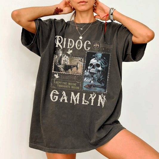 Ridoc Quest Squad Vintage Shirt, I Kept The Inside Thoughts Inside Tee, Onyx Storm Fourth Wing Shirt For Fans, Bookish Gift
