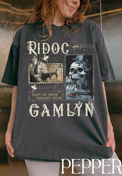 Ridoc Quest Squad Vintage Shirt, I Kept The Inside Thoughts Inside Tee, Onyx Storm Fourth Wing Shirt For Fans, Bookish Gift