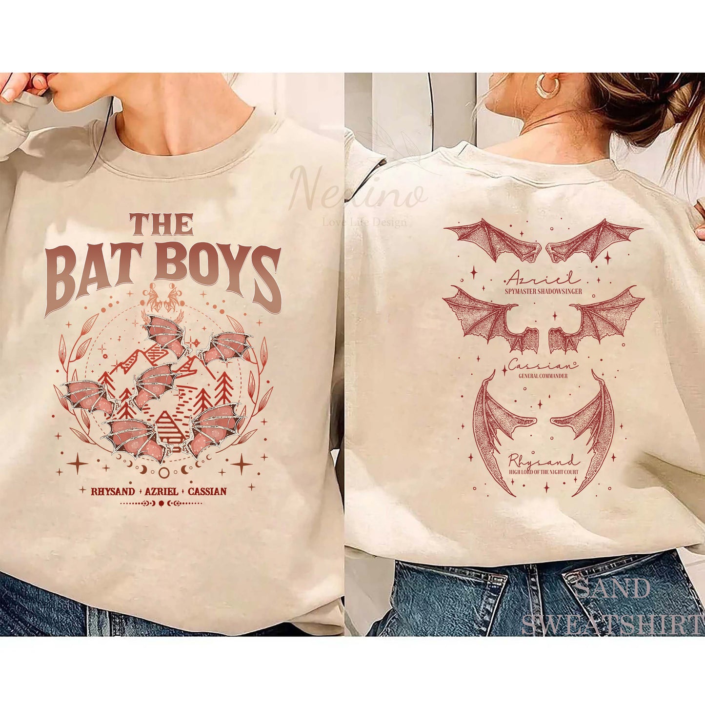 The Bat Boys, ACOTAR Merch, Comfort Colors shirt, Night Court Illyrians Tee, A Court of Thorns and Roses, Rhysand Cassian Azriel Apparel