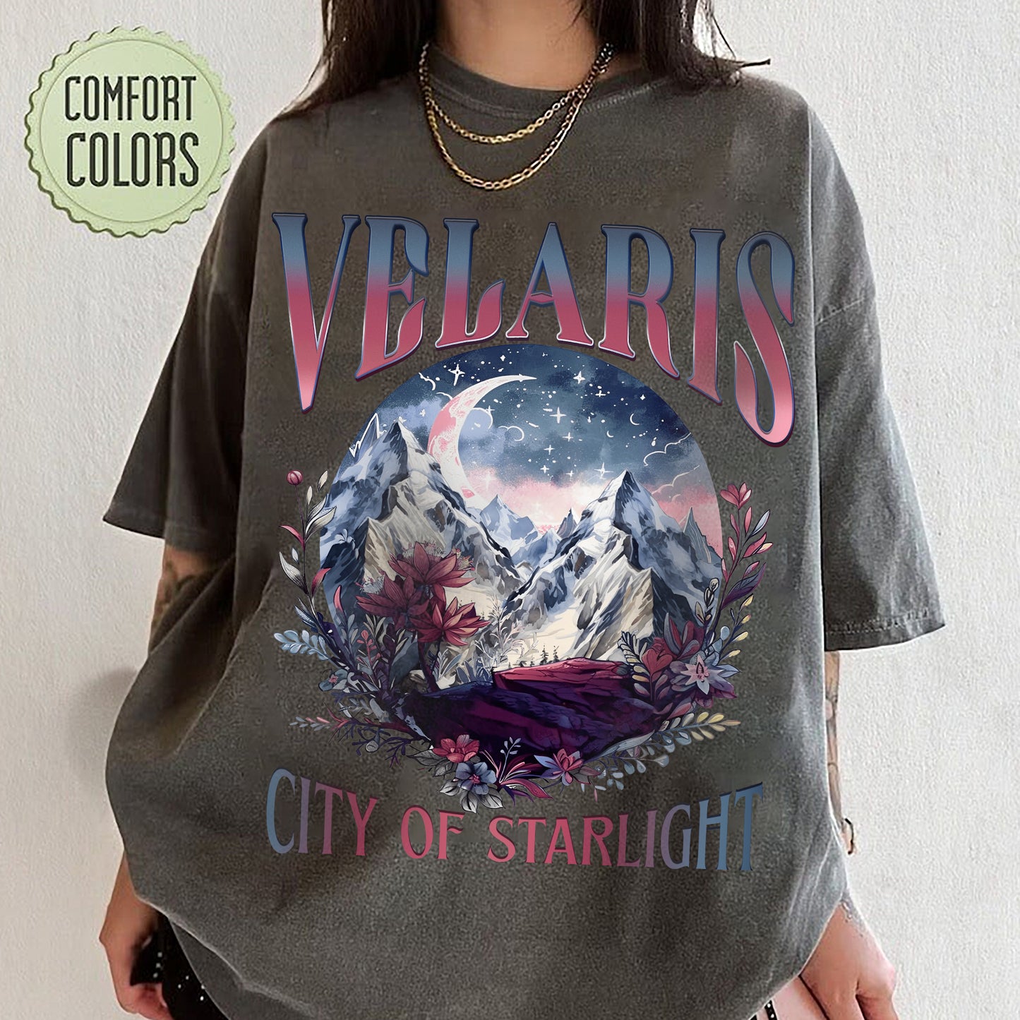 Velaris City Of Starlight Acotar Comfort Colors Shirt,The Night Court Shirt,Bookish Gift,Court Of Thorns And Roses, City Of Starlight Shirt