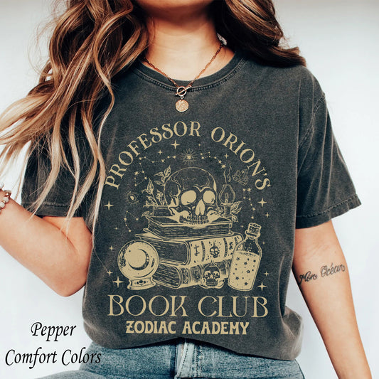 Professor Orions Book Club Zodiac Academy Merch Shirt, Gift for Book Lover, Fantasy Reader, Bookworm Merch, Gift for Her