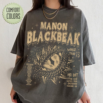 Manon Blackbeak Throne of Glass Comfort Colors Shirt, Sarah J Maas Merch, Rowan Whitethorn, ACOTAR Crescent City Rhysand, Book Quote Shirt