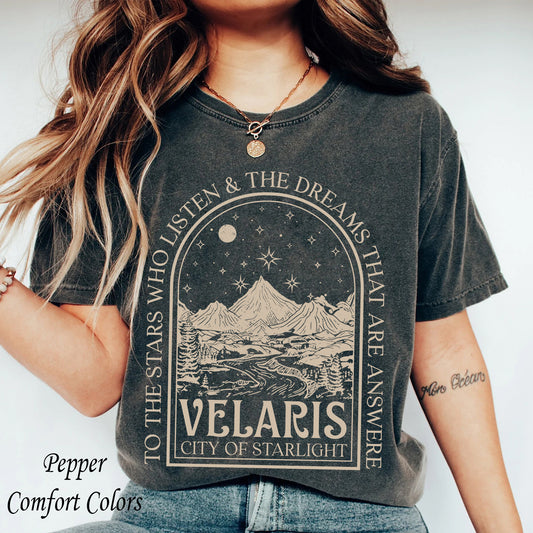 Velaris SJM Vintage shirt,To the stars who listen and the dreams that are answer, A Court of Thorns and Roses, iprintasty of Dreams