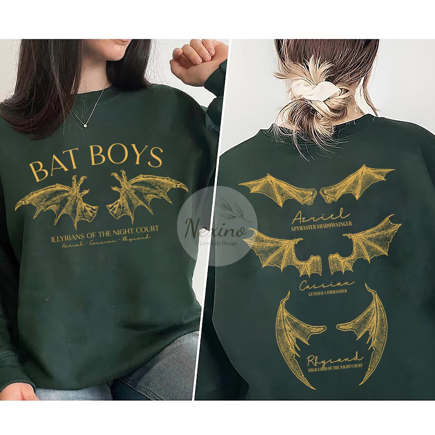 The Bat Boys Double-Sided Shirt, Retro Bat Boys Crew Shirt, Vintage Acotar Shirt, Bookish Shirt, The Bat Boys Fan Club, Gift for him