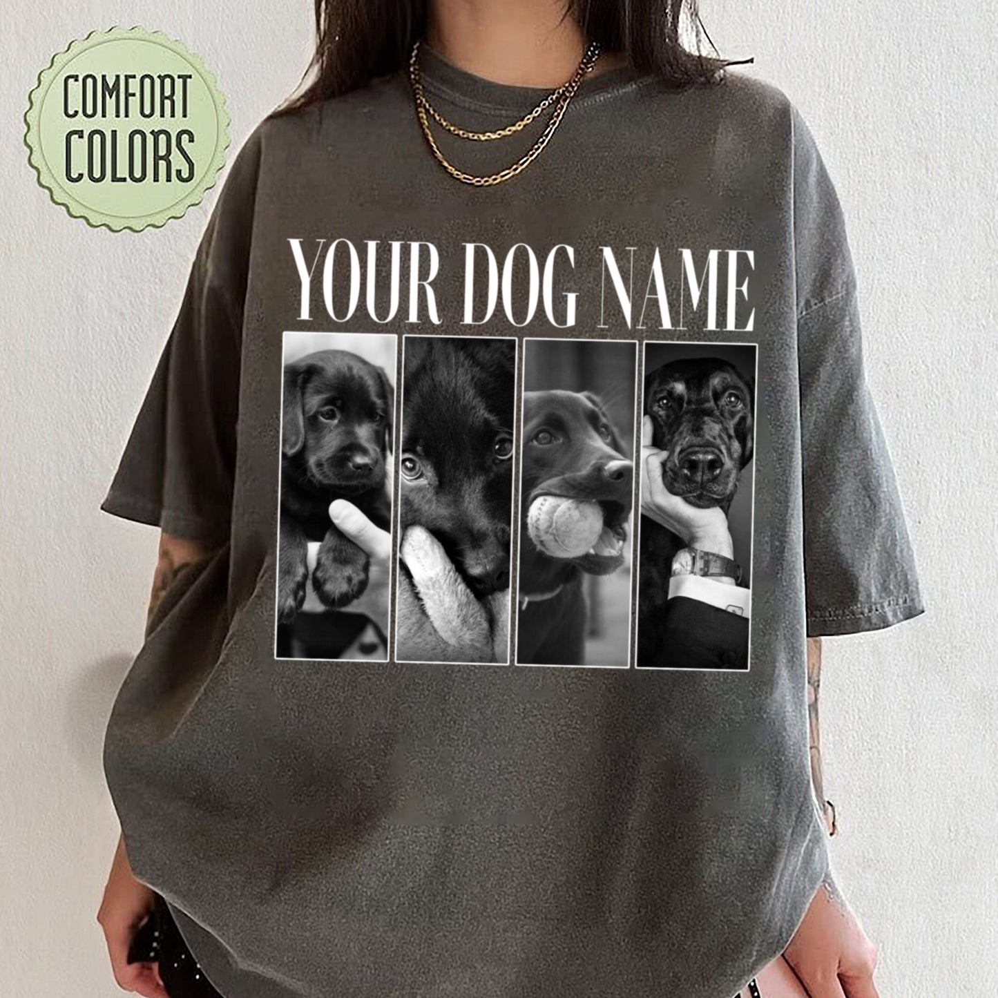 Custom Pet Photo Shirt, Personalized Pet Comfort Colors Shirt, Dog Mom Gift, Cat Mom Shirt, Dog Dad Gift, Cat Dad Gift, Pet Remembrance Gift