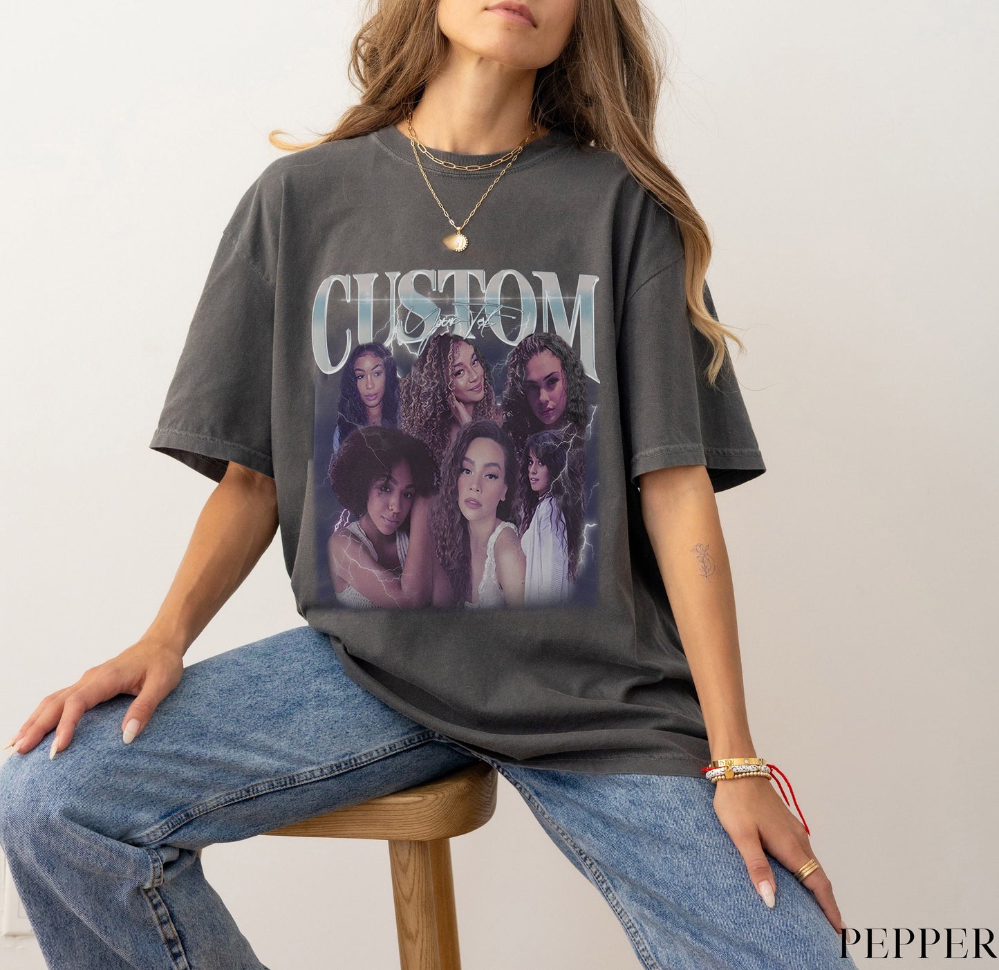 Custom Bootleg Rap Tee, Custom Your Own Bootleg Shirt, Vintage Retro Graphic 90s Tshirt, Custom Photo Shirt, Insert Your Own Design Shirt