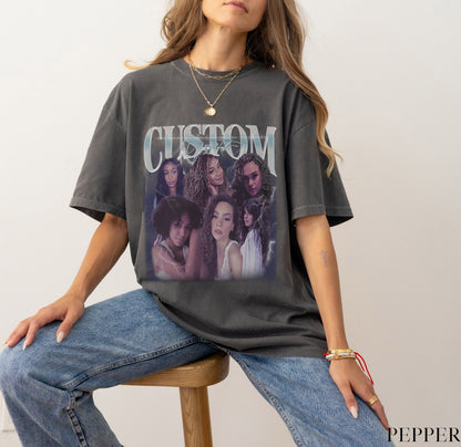 Custom Bootleg Rap Tee, Custom Your Own Bootleg Shirt, Vintage Retro Graphic 90s Tshirt, Custom Photo Shirt, Insert Your Own Design Shirt