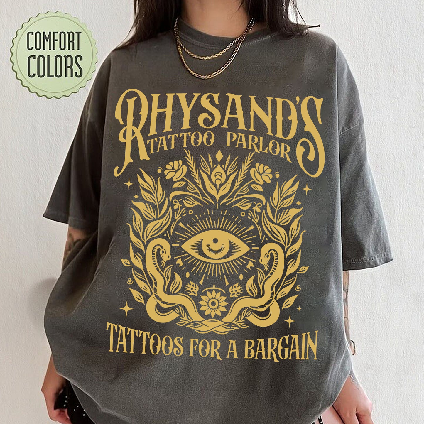 Acotar Velaris Rhysand's Tattoo Parlor Comfort Colors Shirt, Feyre And Rhysand, The Night Court Tee, Novel Series Book Lover, Bookish Gift