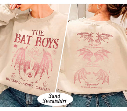 Bat Boys Shirt, Acotar Merch Shirt, Bat Boys Wings Shirt, Book Lover Shirt, Book Fandom Tee, Feyre Acotar Shirt, SJM Merch, The Night Court