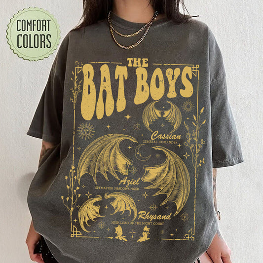 The Bat Boys Shirt, Acotar Bat Boys Shirt, Retro Bat Boys Crew Shirt, The Night Court Illyrians Shirt, Rhysand Cassian Azriel, Bookish Gift