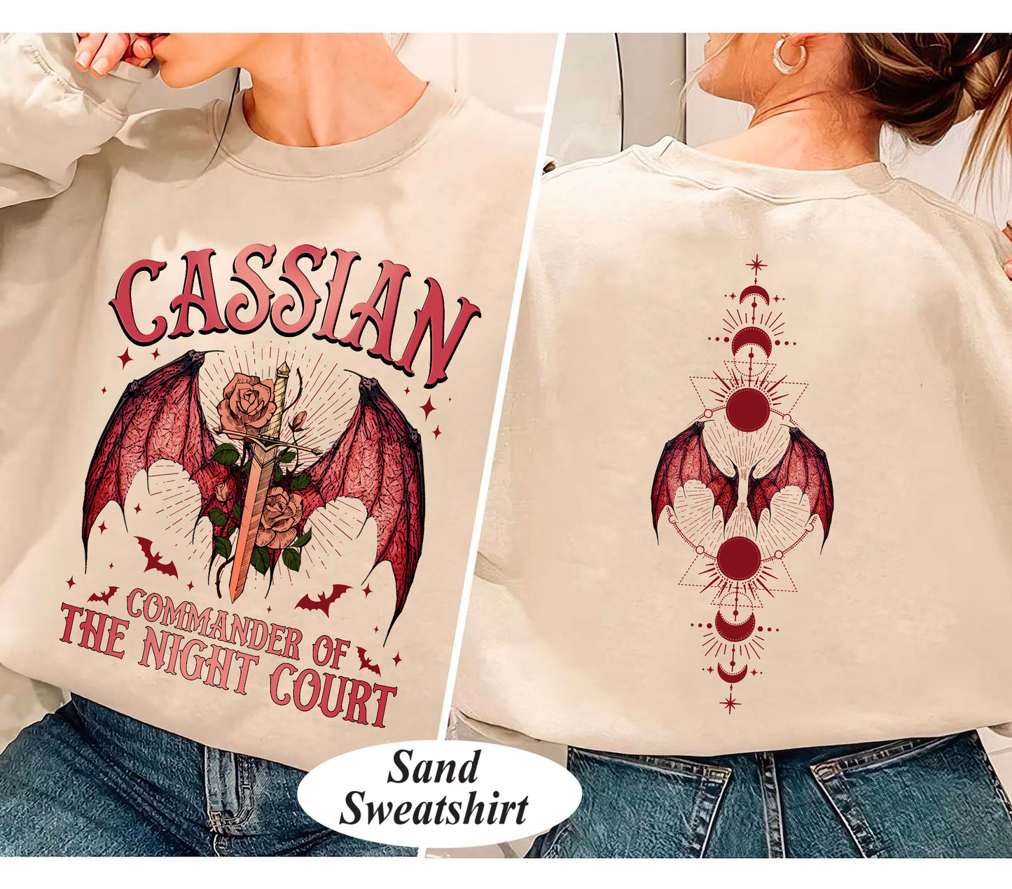 Acotar Shirt Cassian, Velaris City Of Starlight Acotar Two-sided Shirt, The Night Court Shirt, Court Of Dreams, Cassian, Booklover Shirt