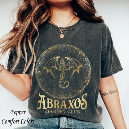 Abraxos Flower Garden Club Vintage Shirt, Throne Of Glass Flower Shirt, Throne Of Glass Shirt, Fantasy Book Lover Shirt, Bookish Gift