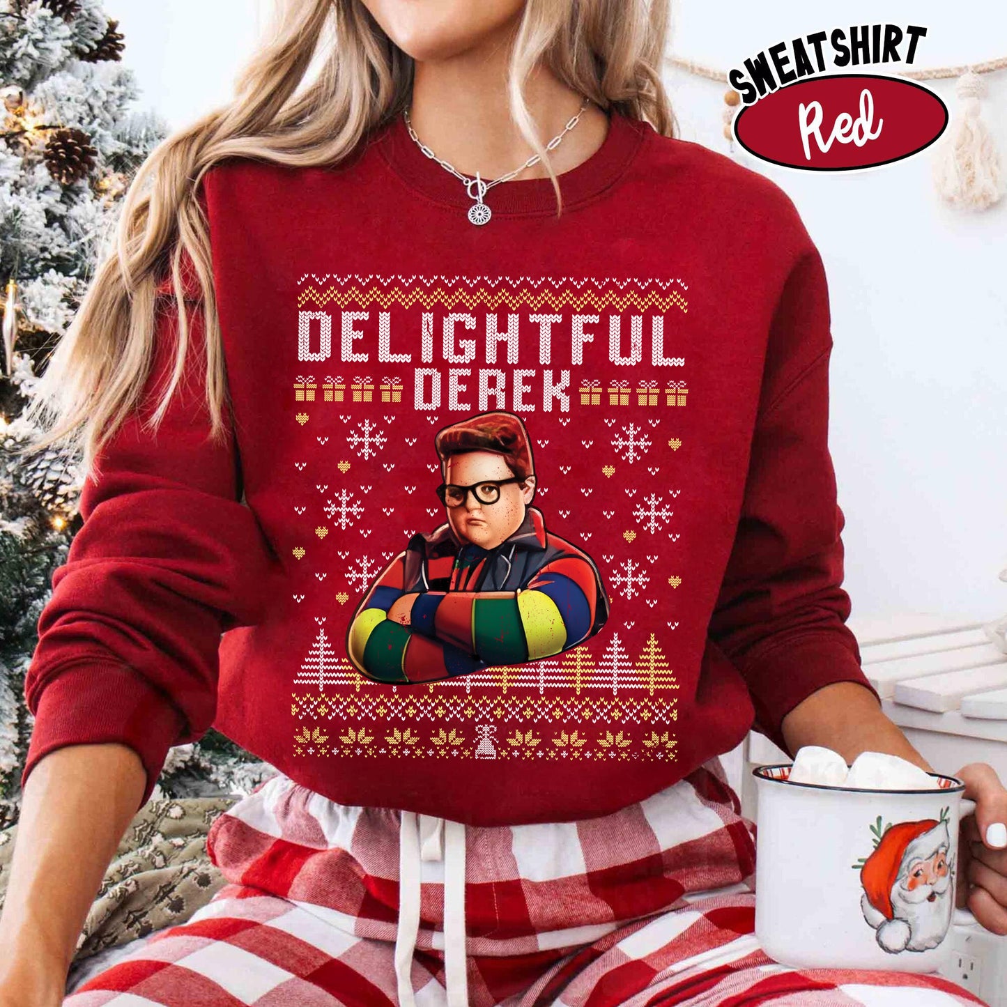 Delightful Derek Chistmas Shirt, Comfort Color Movie Shirt, Gift For Move Fan, Trending Shirt, Gift For Friend