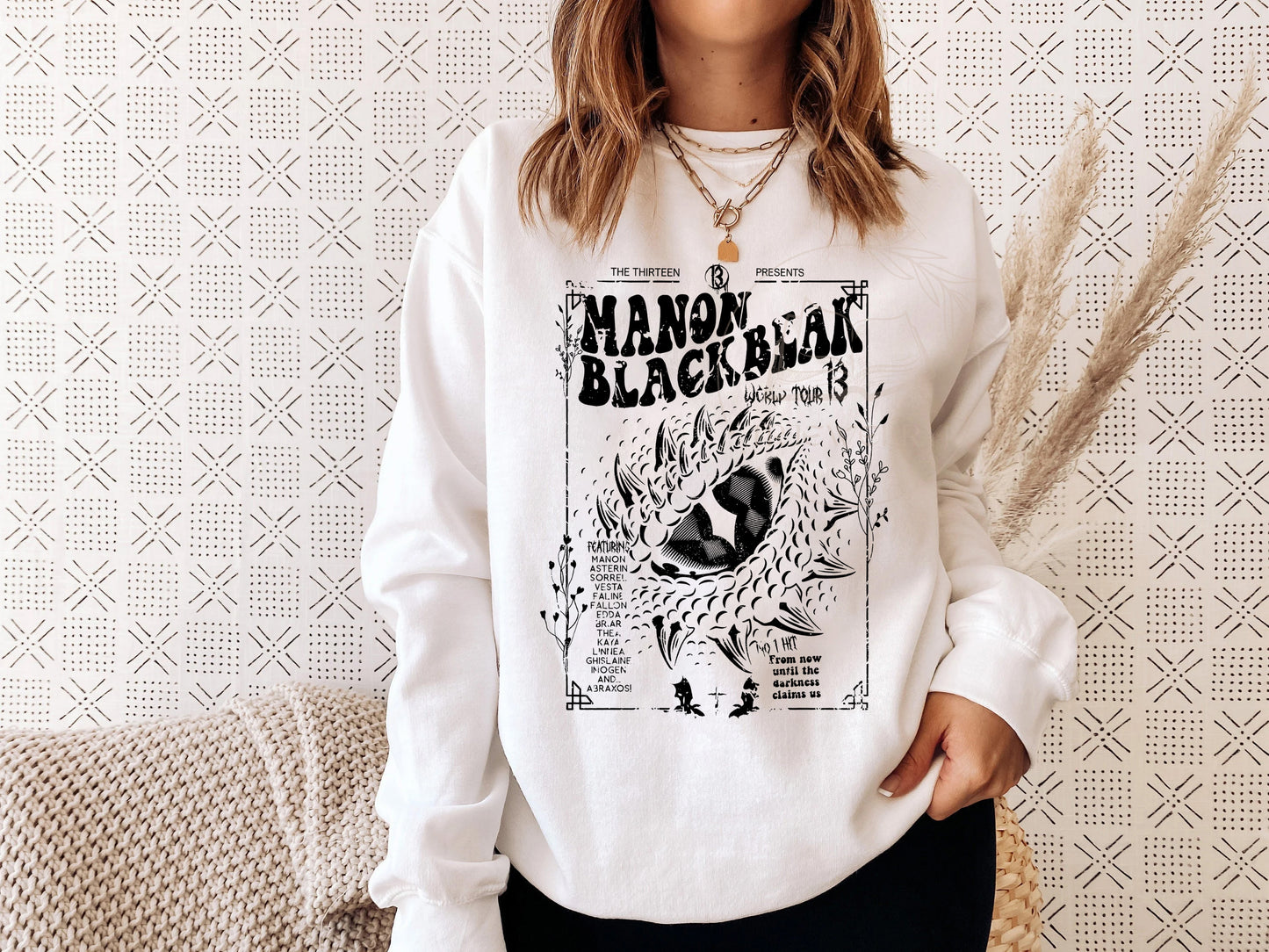 Manon Blackbeak Throne of Glass Comfort Colors Shirt Sweatshirt, Sarah J Maas Merch, Rowan Whitethorn, ACOTAR Crescent City Rhysand,  Tee, The Thirteen Shirt,  Book Quote Shirt, Bookish, SJM