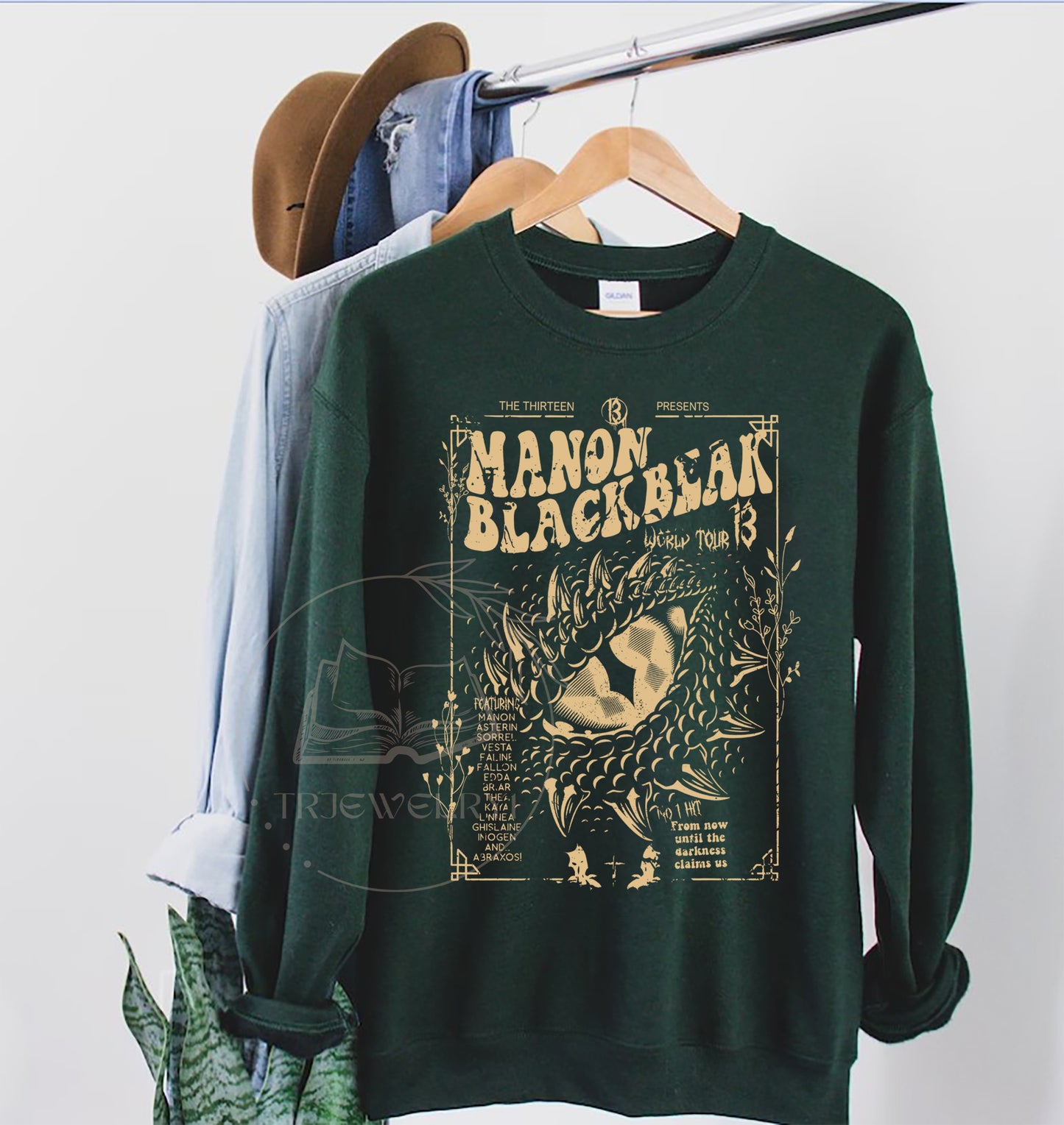 Manon Blackbeak Throne of Glass Comfort Colors Shirt Sweatshirt, Sarah J Maas Merch, Rowan Whitethorn, ACOTAR Crescent City Rhysand,  Tee, The Thirteen Shirt,  Book Quote Shirt, Bookish, SJM