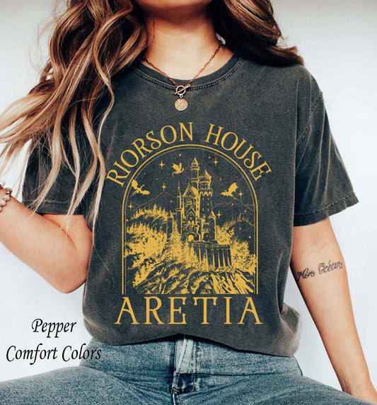 Iron Flame Shirt, Xaden Riorson House Shirt, Fourth Wing Shirt, Violet Sorrengail Silver One Basgiath War College Dragon Rider Bookish Shirt
