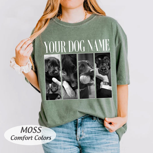 Custom Pet Photo Shirt, Personalized Pet Comfort Colors Shirt, Dog Mom Gift, Cat Mom Shirt, Dog Dad Gift, Cat Dad Gift, Pet Remembrance Gift