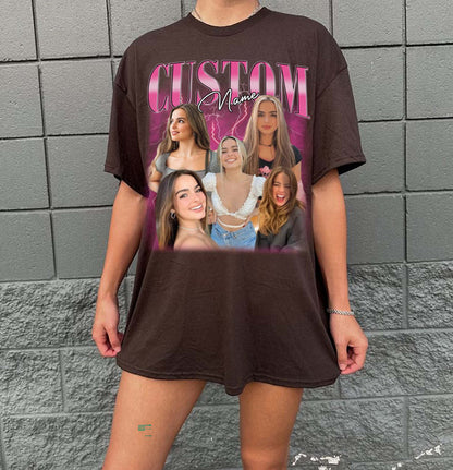 Custom Girl friend T-Shirt, Shirt With Girlfriend Face, Custom Photo Vintage Shirts, Custom Your Own Picture Idea, Graphic Wife Husband Tee
