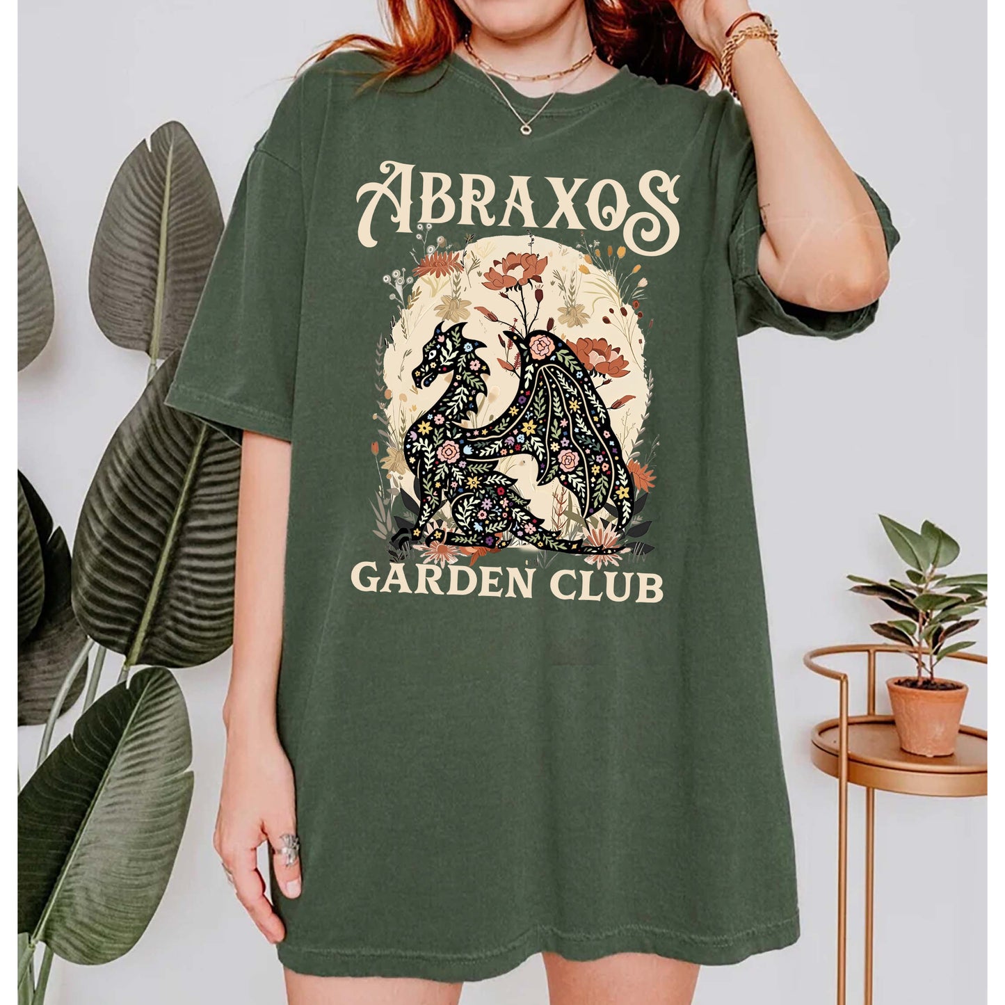 Abraxos Flower Garden Club Comfort Colors Shirt, Throne Of Glass Flower Shirt, Throne Of Glass Shirt, Fantasy Book Lover Shirt, Bookish Gift