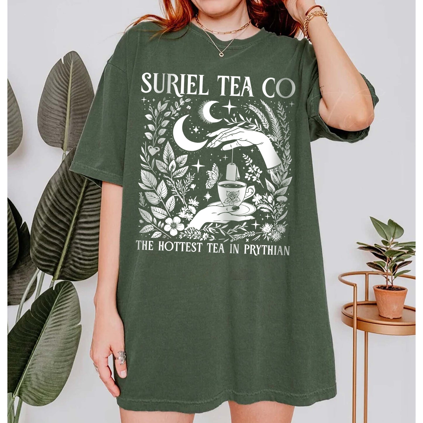 Suriel Tea Co Shirt, ACOTAR Suriel Tea Shirt, Velaris T-Shirt, A Court Of Thorns and Roses Shirt, SJM Merch, Bookish Shirt, Book Lover Gift