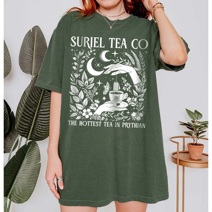 Suriel Tea Co Shirt, ACOTAR Suriel Tea Shirt, Velaris T-Shirt, A Court Of Thorns and Roses Shirt, SJM Merch, Bookish Shirt, Book Lover Gift