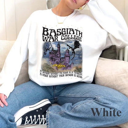 Vintage Basgiath War College Vintage Shirt, Fourth Wing Sweatshirt, Dragon Rider Shirt, Violet Sorrengail, Xaden Riorson