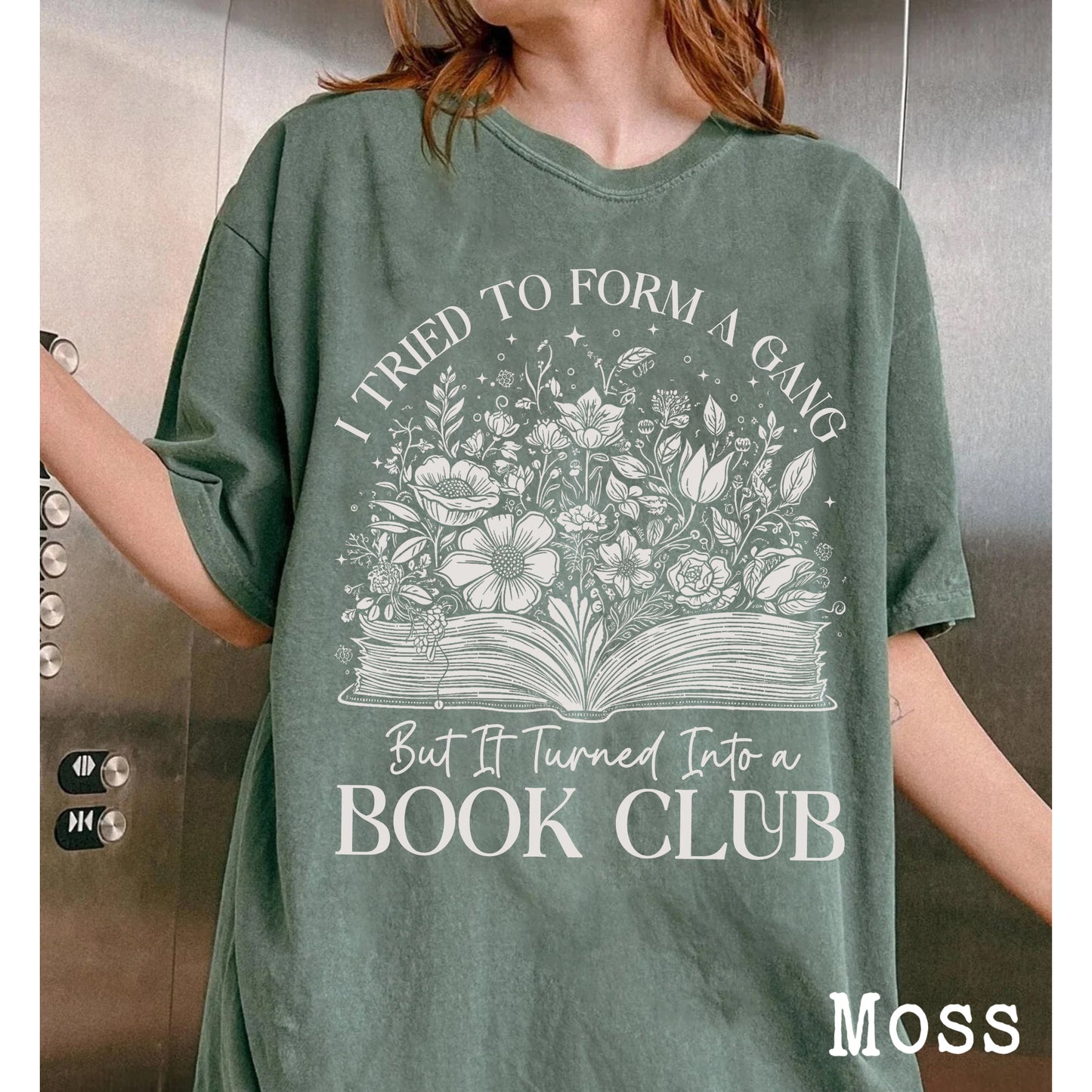 Book Club Vintage Shirt, I Tried To Form Gang But It Turned Into A Book Club, Book Lover Gift, Reading Book, Womens Book Gifts, Bookish Gift