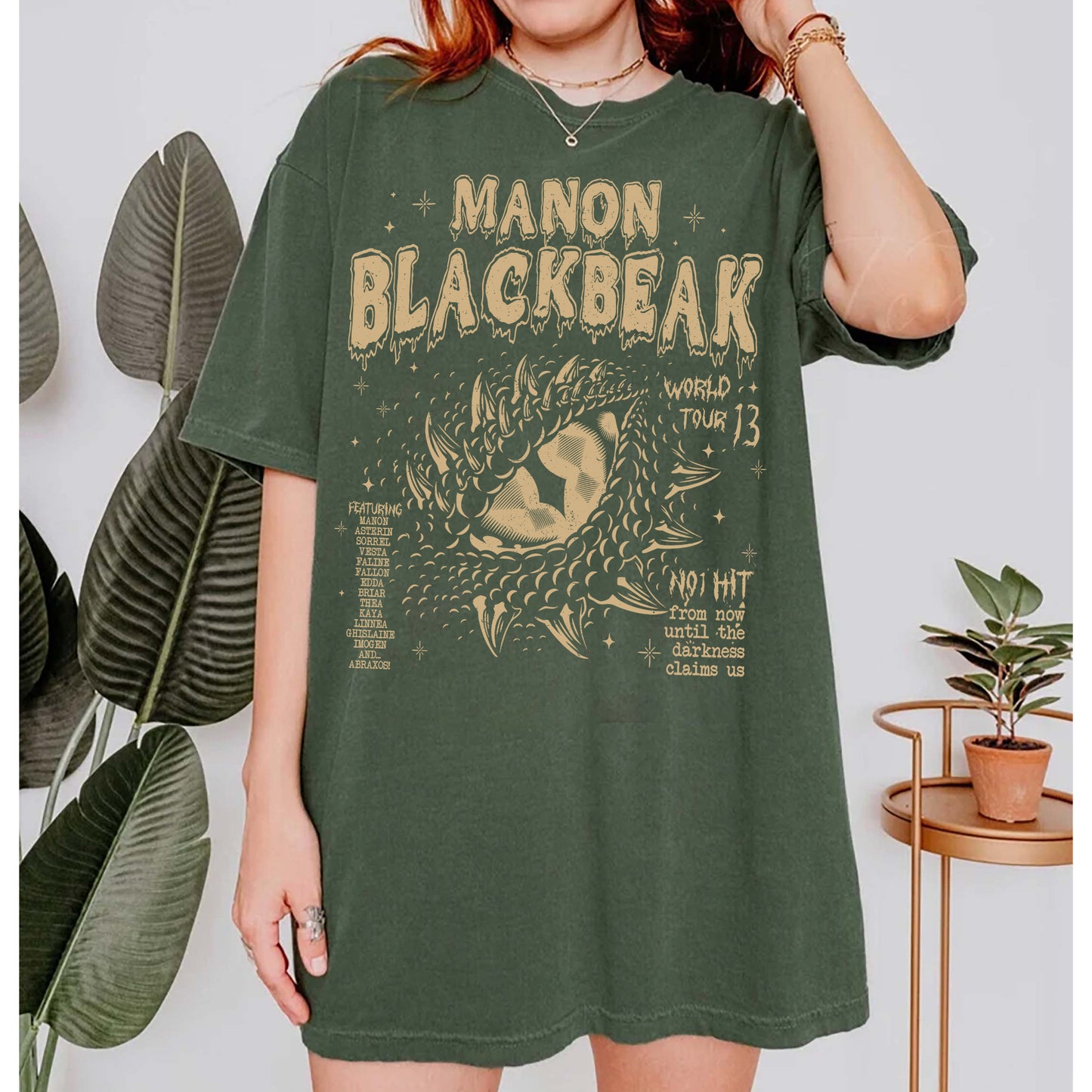 Manon Blackbeak Throne of Glass Comfort Colors Shirt, Sarah J Maas Merch, Rowan Whitethorn, ACOTAR Crescent City Rhysand, Book Quote Shirt