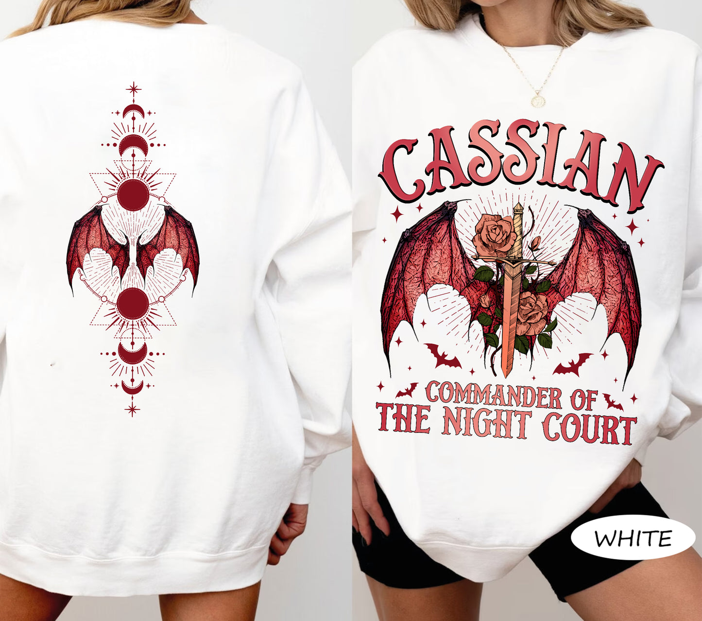 Acotar Shirt Cassian, Velaris City Of Starlight Acotar Two-sided Shirt, The Night Court Shirt, Court Of Dreams, Cassian, Booklover Shirt