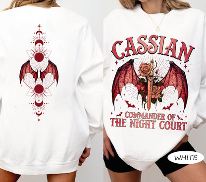 Acotar Shirt Cassian, Velaris City Of Starlight Acotar Two-sided Shirt, The Night Court Shirt, Court Of Dreams, Cassian, Booklover Shirt