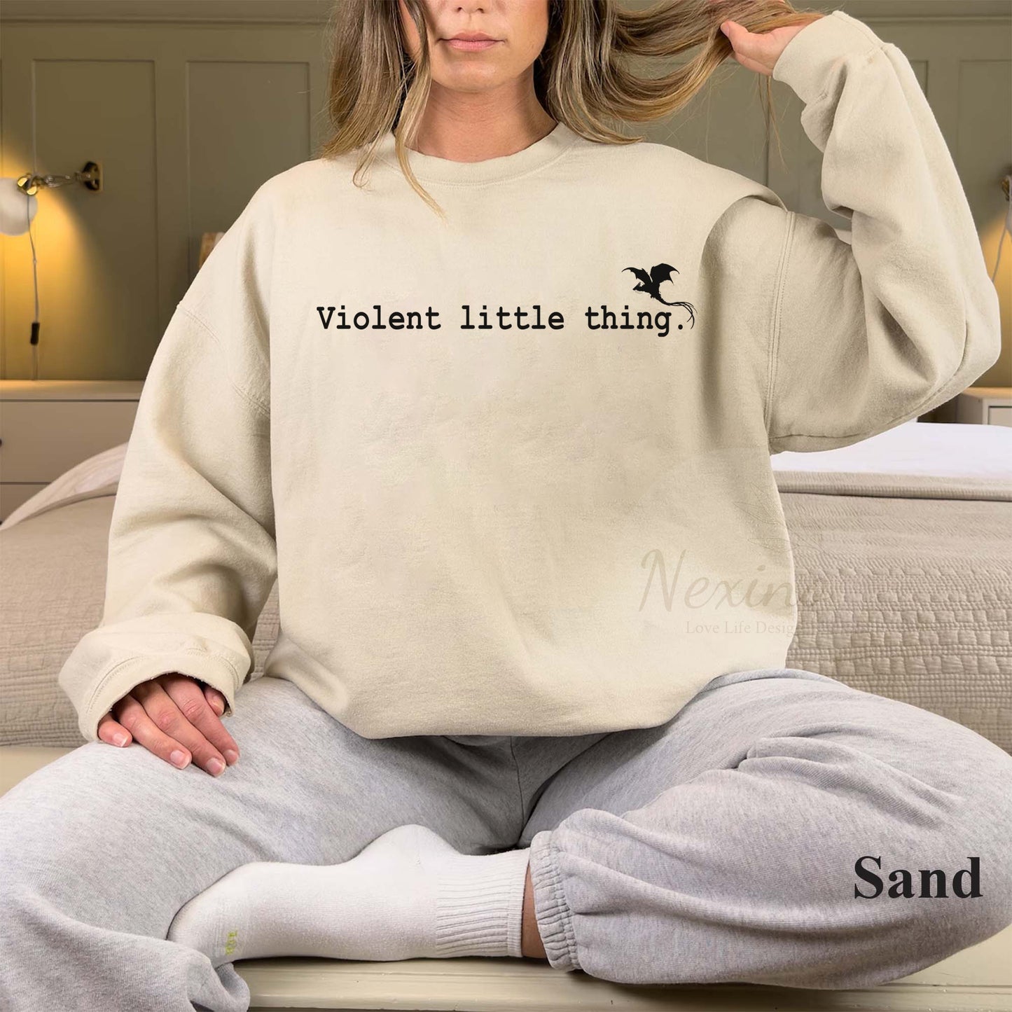 Violent Little Thing Shirt, Xaden Riorson House Tee, Fourth Wing Merch, Violet Sorrengail Silver One, Basgiath War College, Dragon Rider, Bookish Gift