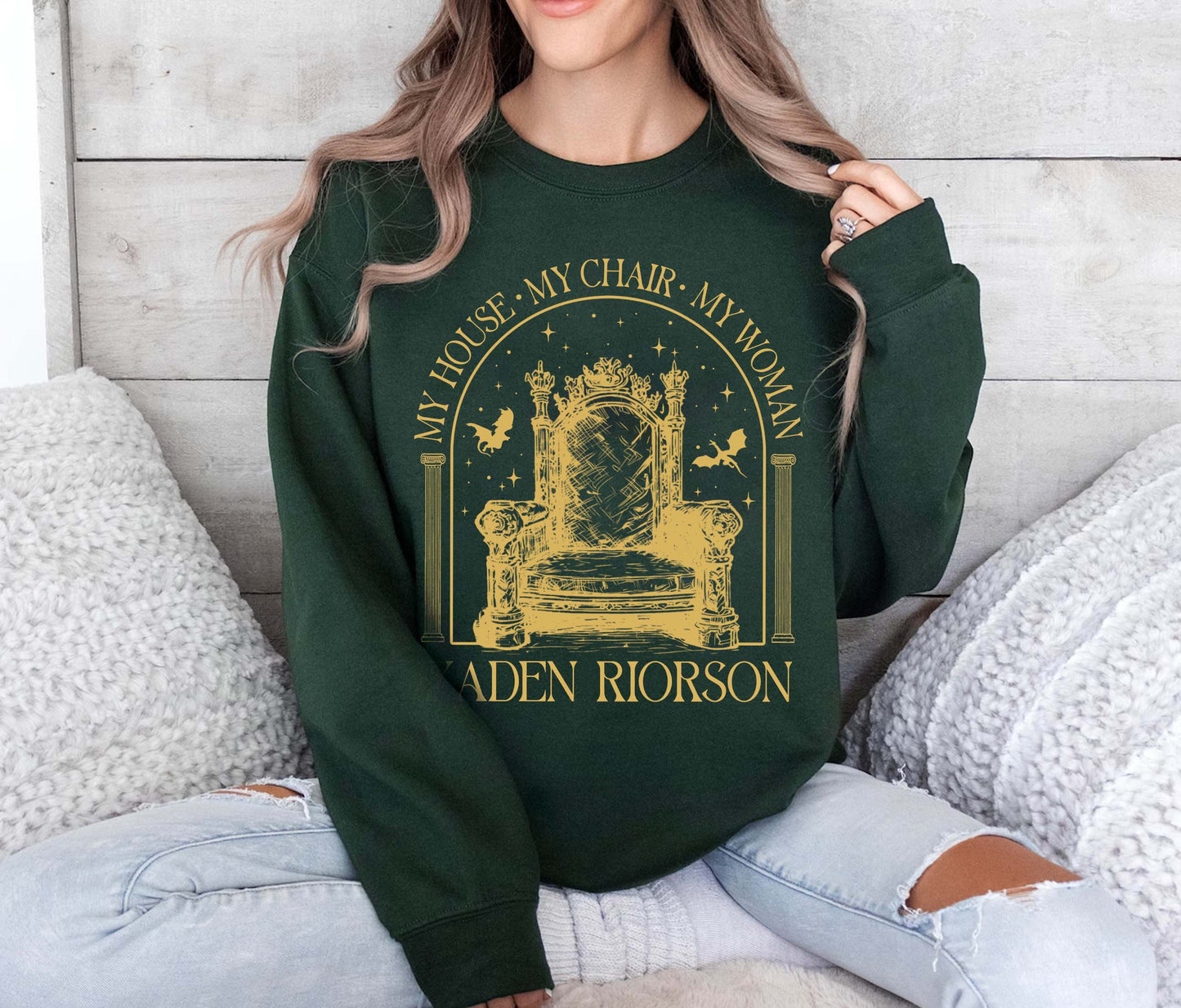 My House My Chair My Woman Shirt, Xaden Riorson House Shirt, Iron Flame Shirt, Fourth Wing Shirt, Rebecca Yaros Fan Gift, Violet Sorrengail