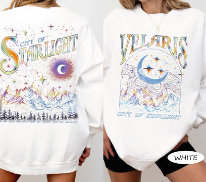 Velaris City Of Starlight ACOTAR Two-Sided Sweatshirt, The Night Court Shirt, Court of Dreams, Rhysand, Cassian, Sarah J Maas, Booklover Tee