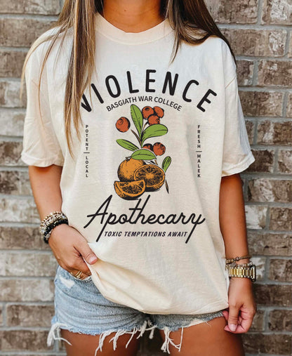 Violet Sorrengail Apothecary Shirt, Basgiath War College Merch, gift for book lovers, Fourth Wing, Quadrant Shirt, Bookish Sweatshirt