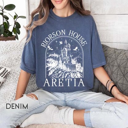 Iron Flame Shirt, Xaden Riorson House Shirt, Fourth Wing Shirt, Violet Sorrengail Silver One Basgiath War College Dragon Rider Bookish Shirt