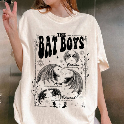 The Bat Boys Shirt, Acotar Bat Boys Shirt, Retro Bat Boys Crew Shirt, The Night Court Illyrians Shirt, Rhysand Cassian Azriel, Bookish Gift