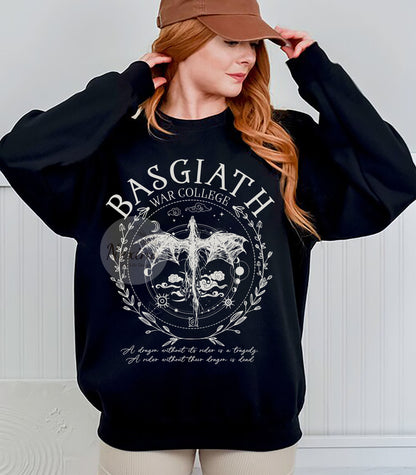 Basgiath War College Scribe Shirt, Fourth Wing Merch Shirt Dragon Rider Violet Sorrengail Xaden Riorson Fantasy Bookish The Empyrean Series