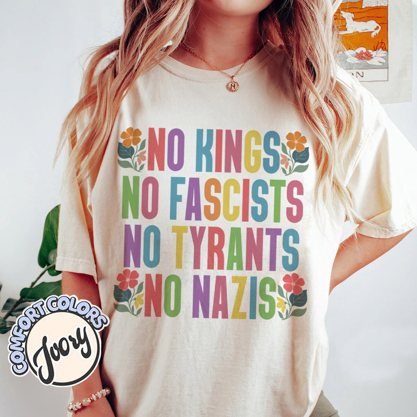 No Kings No Fascists No Tyrants No Nazis Anti Trump Shirt, No Kings Since 1776 Shirt, No Kings In America Shirt, No Faux King Way 86 47 Tees