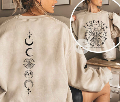 Terrasen Throne of Glass Vintage Shirt, Fireheart Rattle the Stars, Sarah J. Maas Sjm Tog Merch Aelin Galathyniu