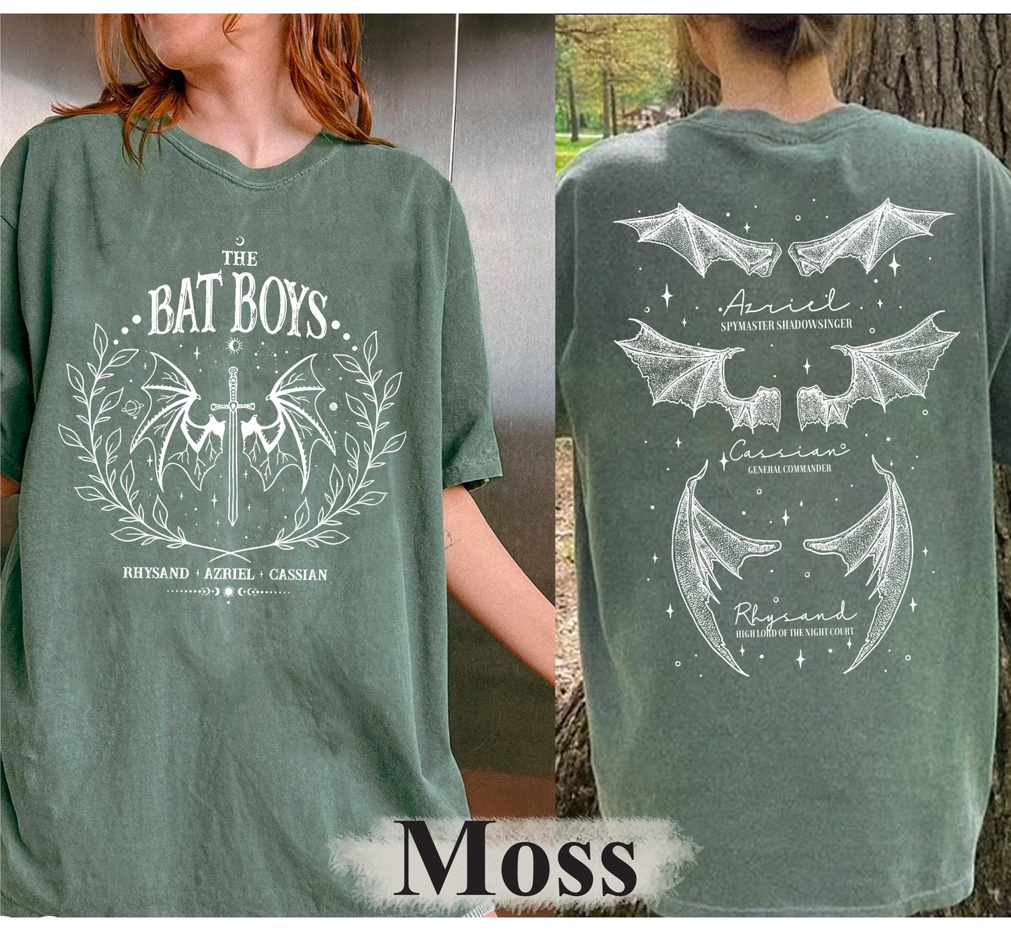 The Bat Boys Double Side Sweatshirt, Acotar Velaris Shirt, Bat Boys Tees, Bat Boy Fan Club Shirt, A Court of Thorn, Cassian general comander