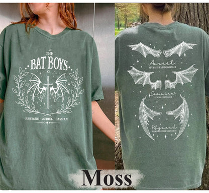 The Bat Boys Double Side Sweatshirt, Acotar Velaris Shirt, Bat Boys Tees, Bat Boy Fan Club Shirt, A Court of Thorn, Cassian general comander